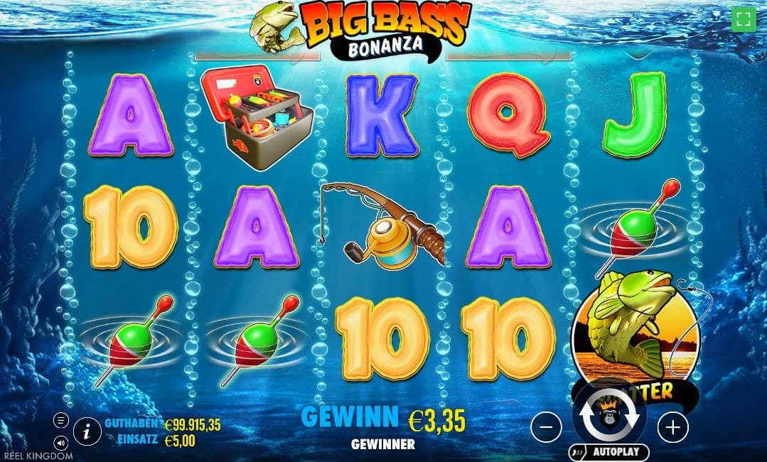 big bass bonanza Spielablauf